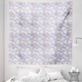 thumbnail image 1 of Crane Tapestry, Japanese Style Animal and Flower Composition on Lavender Toned Background Oriental, Fabric Wall Hanging Decor for Bedroom Living Room Dorm, 5 Sizes, Multicolor, by Ambesonne, 1 of 1