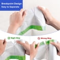 thumbnail image 2 of 4 Gallon Trash Bags 75 Count- Drawstring small trash Bags 1.1mil Thick for Bathroom, Kitchen, Bedroom, Office Toilet Home (White-pink, 75Counts), 2 of 9