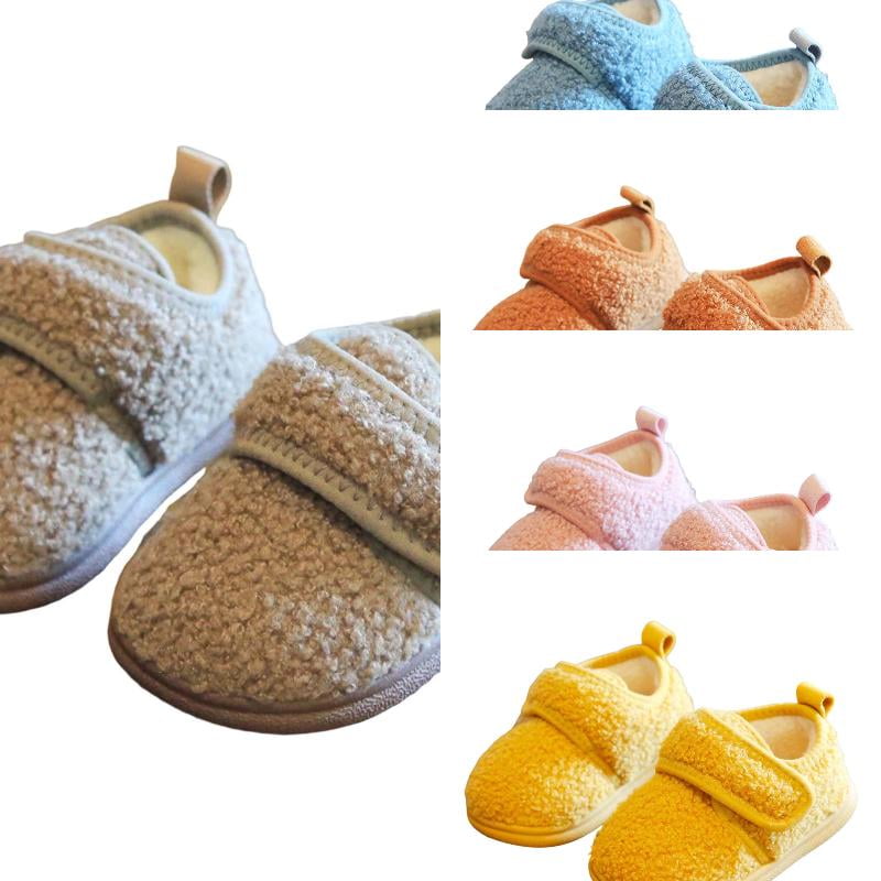 Wdgfv Winter Girls Slippers Adjustable Wide Diabetic House Slippers for Women Soft-Lightweight House Shoes 14.50