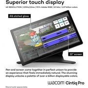 Wacon Cintiq Pro 22 Creative Pen and Touch Screen, Black