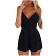 thumbnail image 2 of ICHUANYI Clearance Women Sexy Playsuit Bodycons Party Jumpsuit Romper Trousers Clubwear(Black, M) ICHUANYI WER2023081006301, 2 of 6