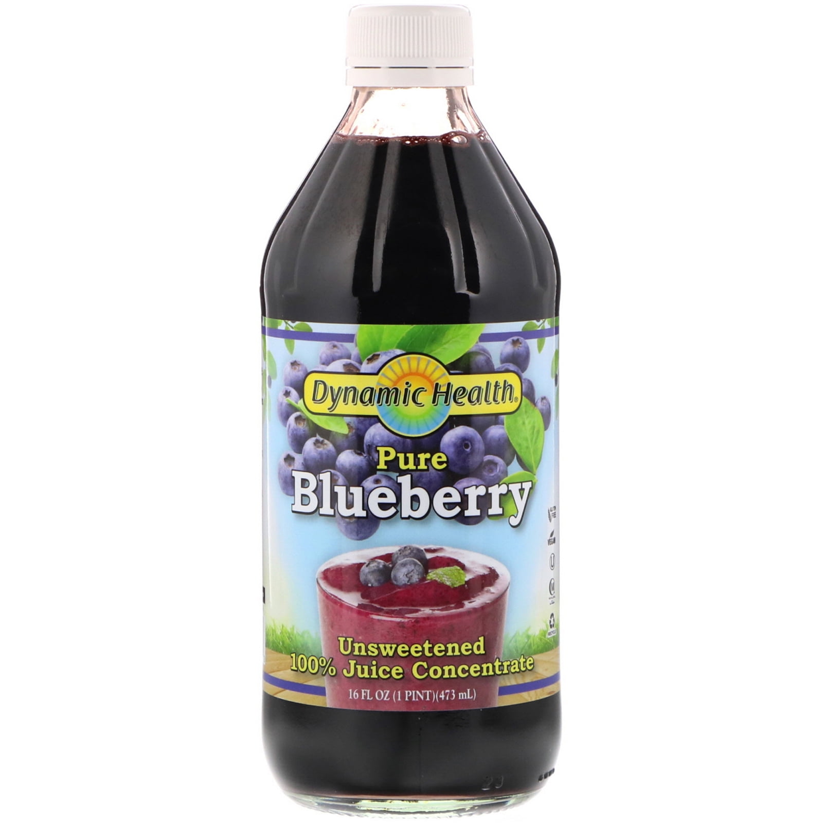 Dynamic Health Laboratories Pure Blueberry, 100 Juice Concentrate