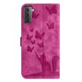 thumbnail image 6 of Wallet Case Designed for Samsung Galaxy S21 Plus for Women,Flip Folio Cover with Butterfly Embossed PU Leather Kickstand Credit Card Holder Slots Magnetic Wrist Strap Phone Case, Rose, 6 of 13