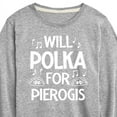 thumbnail image 3 of Instant Message - Dyngus Day - Will Polka for Pierogis - Polish Holiday - Toddler & Youth Long Sleeve Graphic T-Shirt, 3 of 6