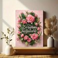 thumbnail image 6 of UXIEQU Floral Typography Artwork Canvas Wall Art Print 15.75x11.81 Inches, 6 of 8