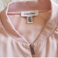 thumbnail image 4 of Calvin Klein Blush Pink Zip Up Sheer Bomber Jacket, 4 of 8