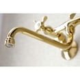 thumbnail image 4 of Kingston Brass KS115PB Robinet de Salle de Bain Mural Réglable, Laiton Poli, 4 of 6