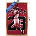 thumbnail image 3 of Michael Jordan - Jersey Wall Poster, 22.375" x 34", Framed, 3 of 3