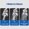 thumbnail image 4 of Mistaha 360掳 Rotatable Tap Head Faucet Extender 3 Water Modes Splash-Proof Kitchen Tap Sprayer with Leak-proof Gasket Water Saving Water Tap Head, 4 of 8
