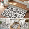 thumbnail image 6 of Farmhouse Black Large Area Rugs for Bedroom Living Room, Soft Non Slip Carpet Bedside Rug, Vintage Flower Leaf Botanical Plant Rectangular Floor Cover Kitchen Accent Rug 2'x3' for Dining Room/Office, 6 of 9