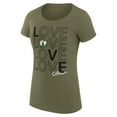 thumbnail image 2 of Women's G-III 4Her by Carl Banks Green Boston Celtics Super-Slim Fit Lightweight Basketball Love T-Shirt, 2 of 3