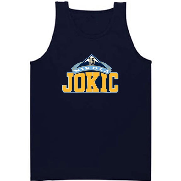 Blue Nikola Jokic Nuggets Logo Joker Tank Top