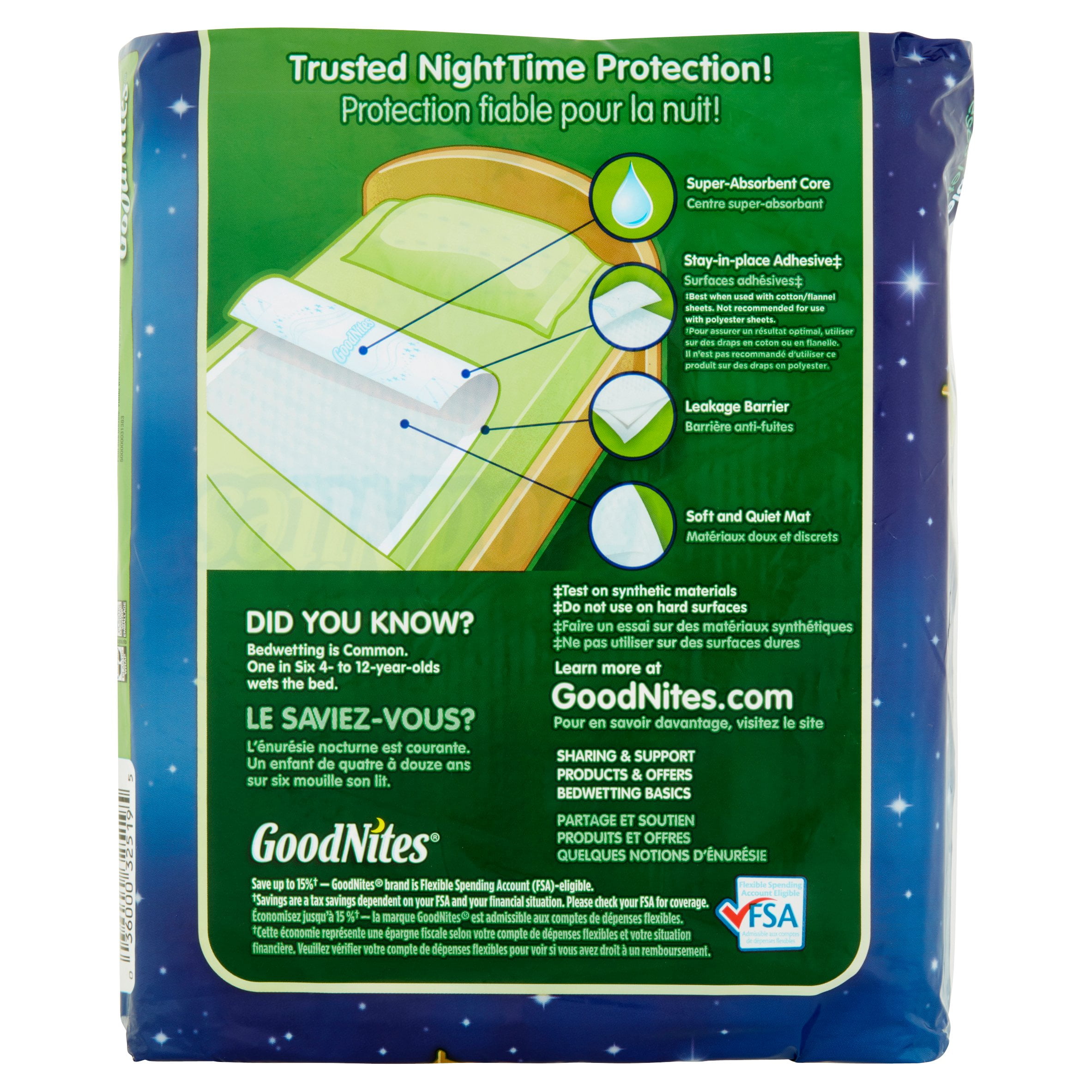 GoodNites Disposable Bed Mats 9 ct Absorbent Micro Pocket Technology Quality eBay