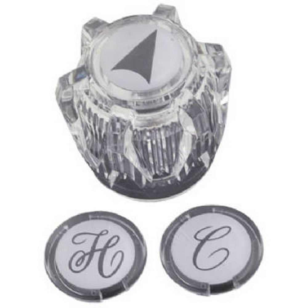 Replacement Faucet Handle With Hot & Cold Index Buttons