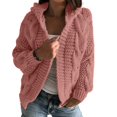 thumbnail image 2 of Vedolay Long Cardigans for Women Casual Knit Cardigan Coats for Male Watermelon Red,One Size, 2 of 5