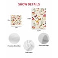 thumbnail image 6 of Red Mushroom Dish Towels Set, Waffle Weave Kitchen Towels 3 Pieces, Spring Floral Summer Botanical Microfiber Hair Face Bath Tea Towel Absorbent Quick Drying Cleaning Dish Cloths, 12"x12", 6 of 7