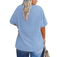 thumbnail image 2 of Plus Size Shirts for Women 12X Summer Short Sleeve Oversized Crewneck Tunics, 2 of 6