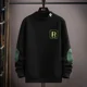 thumbnail image 5 of Sudadera para hombre, ropa blanca para hombre, jersey sin capucha, camiseta cálida, retazos, diseño estético de lujo, emo, suelta para invierno, 5 of 5