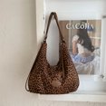 thumbnail image 6 of HUISZJ Faux Suede Crescent Crossbody Bag, Adjustable Shoulder Strap Crossbody, Faux Suede Underarm Bag for Women Travel Work (Brown), 6 of 10