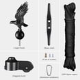 thumbnail image 4 of Yescom Flagpole Repair Parts Kit Topper Black Eagle Top Final Cleat Clip for 2" Diameter 20/25/30 Ft Pole, 4 of 10