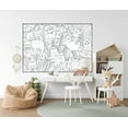 thumbnail image 6 of Giant Coloring Poster - Jumbo Coloring Sheets for Kids & Adults with Thick Bleed-Resistant Pages, Use on Floor, Wall, or Table, Use With Alcohol Based Markers (30" x 21", Silly Sloths), 6 of 7