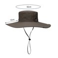 thumbnail image 6 of HEVIRGO Breathable Wide Brim Hat Comfortable Wear-Resistant Protection Camping Fishing Bucket Hat Outdoor Supply, 6 of 6