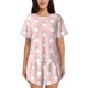thumbnail image 1 of Fotbe Cute Rabbit Conjunto de Pijama Estampado para Mujer, 2 Piezas, Ropa de Dormir con Camiseta de Manga Corta y Shorts Suaves-4X-Large, 1 of 6