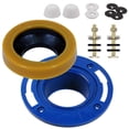 thumbnail image 1 of Toilet Flange with Wax Ring Replacement Kit - Complete Plumbing Solution for Toilet Installation and Repair, 1 of 5