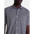 thumbnail image 4 of George Men's and Big Men's Modern Fit Poplin Button Up Shirt with Short Sleeves, Sizes XS-3XL, 4 of 5