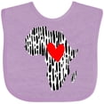 thumbnail image 3 of Inktastic Black History Month Ink Print African Heart Boys or Girls Baby Bib, 3 of 4