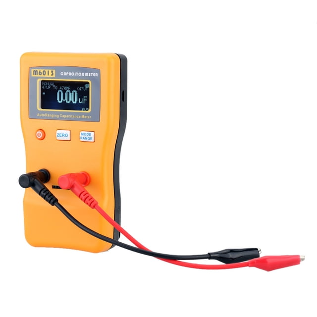 Graflsoa M6013 V2 Auto-Ranging Capacitance Meter with 5-Digit LCD Display, 0.01pF to 470mF Range, Micro USB Power, for DIY and Professional Use