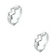 thumbnail image 2 of Qarigey Anillo de apertura Ajustable Mujeres Hombres Boda Joyería elegante Moda Decoración romántica Novio Amistad Regalo Oro Plata 2piezas, 2 of 6