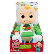 CoComelon Snack Time JJ Plush Doll - Features JJ Doll with Red Apple Plush - Plays Sounds, Phrases, and Clips of "Yes Yes Vegetables Song"