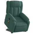 thumbnail image 1 of Sillón reclinable para masajes VidaXL Stand-Up Power Lift, color verde oscuro, 1 of 9
