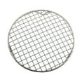 thumbnail image 3 of AFQH Stainless Steel Round Grill Net With Foot Barbecue BBQ Meshes Wire Oven Grill Sheet Cooling Baking Rack For Camping Hiking, 3 of 10