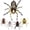 A (2.8in, 0.23oz), variant on Soft Spider , Bass Fishing Lure, Lifelike , Bionic Weedless Plastic , Barbed Hooks, for Bass Snakehead Pike Trout, 2.8in/ 0.23oz, 5 count