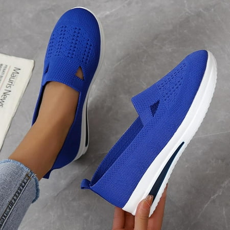 

Up to 30% off Zanvin Women s Fashion Sneakers Clearance Casual Work Shoes Non Slip Running Shoes Athletic Sneakers Thick Soled Sports Walking Shoes Blue Size 9.5