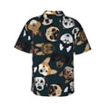 thumbnail image 3 of Bixox Men's Hawaiian Shirts Men's Dogs Print Short-Sleeve Shirt-3X-Large, 3 of 8