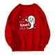 thumbnail image 4 of Gibobby Sudadera de mujer Sudadera de cuello redondo para mujer de otoño e invierno suéter colorido de manga larga lindo clásico(RD1,XL), 4 of 4