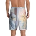 thumbnail image 3 of Kdxio The Cat Looks in the Mirror Print Mens Sleep Shorts Bottoms Soft Comfy Pajama Wear Pants with Drawstring Pockets, 3 of 7