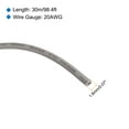 thumbnail image 2 of Uxcell 20AWG Stranded Wire Hookup 30M/100ft Grey, Electrical Wire UL1007 Spool, 2 of 6