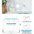 thumbnail image 4 of MARE AZZURO Oversized Reading Glasses 5.0 Women Retro Square Readers 1.0 1.25 1.5 1.75 2.0 2.25 2.5 2.75 3.0 3.5 4.0 5.0 6.0 (Clear, 5.00) Polycarbonate Lens, 4 of 7