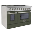 thumbnail image 5 of 48 in. 6.7 cu. ft. Propane Gas Range with Convection Oven in Olive Green, 5 of 13