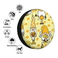 thumbnail image 5 of Bingfone Garden Honeybee Gnomes Spare Tire Cover Weatherproof Universal Wheel Protectors For Rv Camper Travel Trailer Suv Truck 17 Inch, 5 of 9
