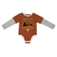 thumbnail image 2 of Newborn & Infant Colosseum Texas Orange Texas Longhorns Next Stop Long Sleeve Bodysuit, 2 of 3