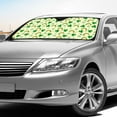 thumbnail image 4 of FORUDESIGNS Shamrock Rainbow Print Car Windshield Sun Shade Thicken Auto Window Sun Shade Visor Vehicle Dashboard Shield Protect Car from Sun Rays and Heat Damage, 4 of 7