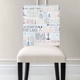 thumbnail image 3 of Coastal Nautical Chair Covers Set of 4 Blue Anchor Paddle Sailboat Lighthouse Chair Back Covers Stretch Removable Washable Slipcovers Protector for Dining Room Kitchen Party Decor, 3 of 5