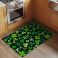 thumbnail image 2 of Saint Patrick's Day Entryway Rug 2'x3'&nbsp; Non Slip Front Door Mats, Spring Farmhouse Botanical Clovers Entrance Rugs Indoor Outdoor Carpet, Washable Floor Mats Small Area Rug for Bedroom Kitchen, 2 of 8