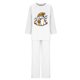thumbnail image 4 of Puntoco Traje De Pantalón Y top De Manga Larga Con Cuello Redondo Y Estampado De Halloween Para Mujer Blanco Xxxl, 4 of 4