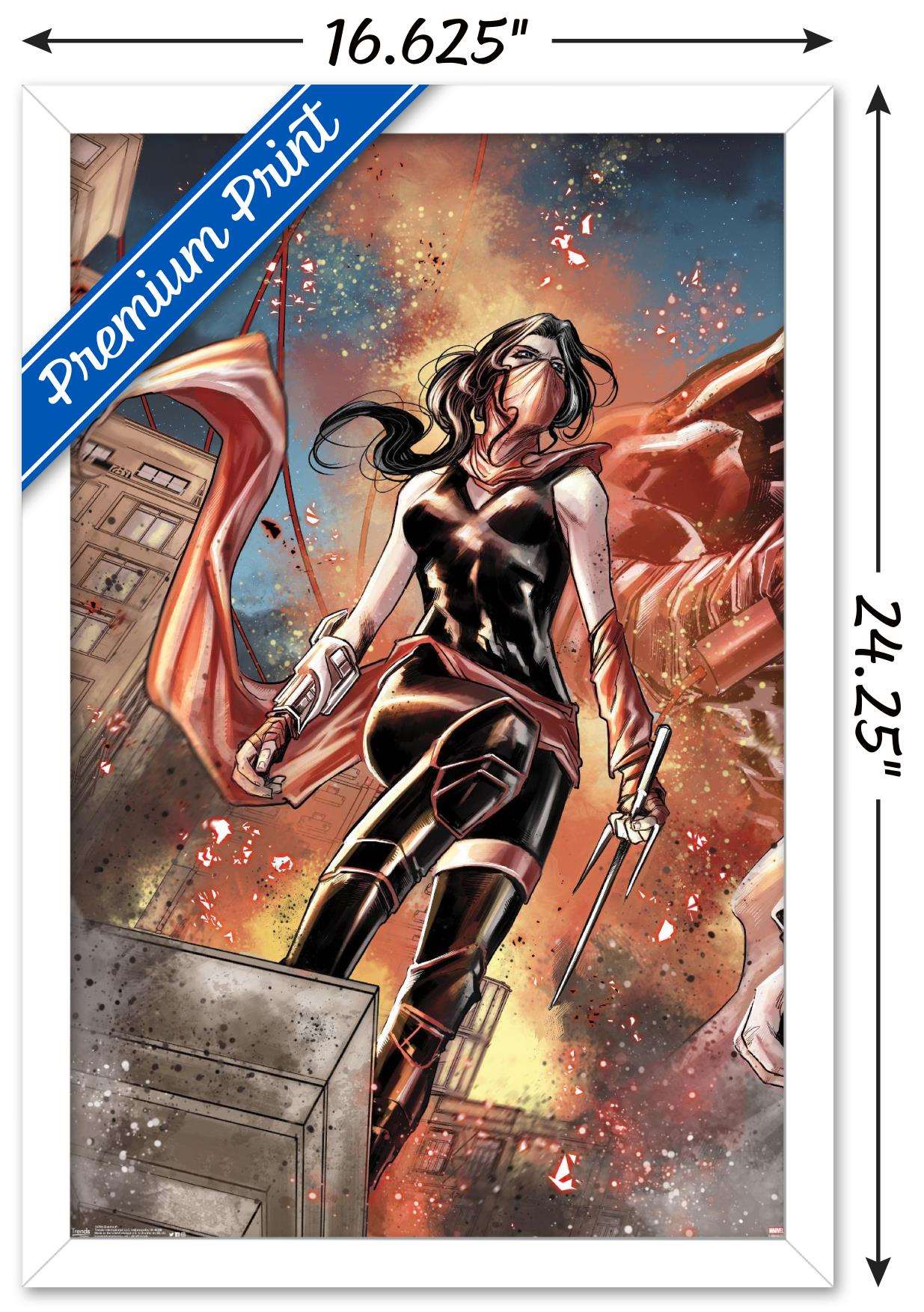 Marvel Comics - Elektra - Cover #1 Wall Poster, 14.725" x 22.375", Framed